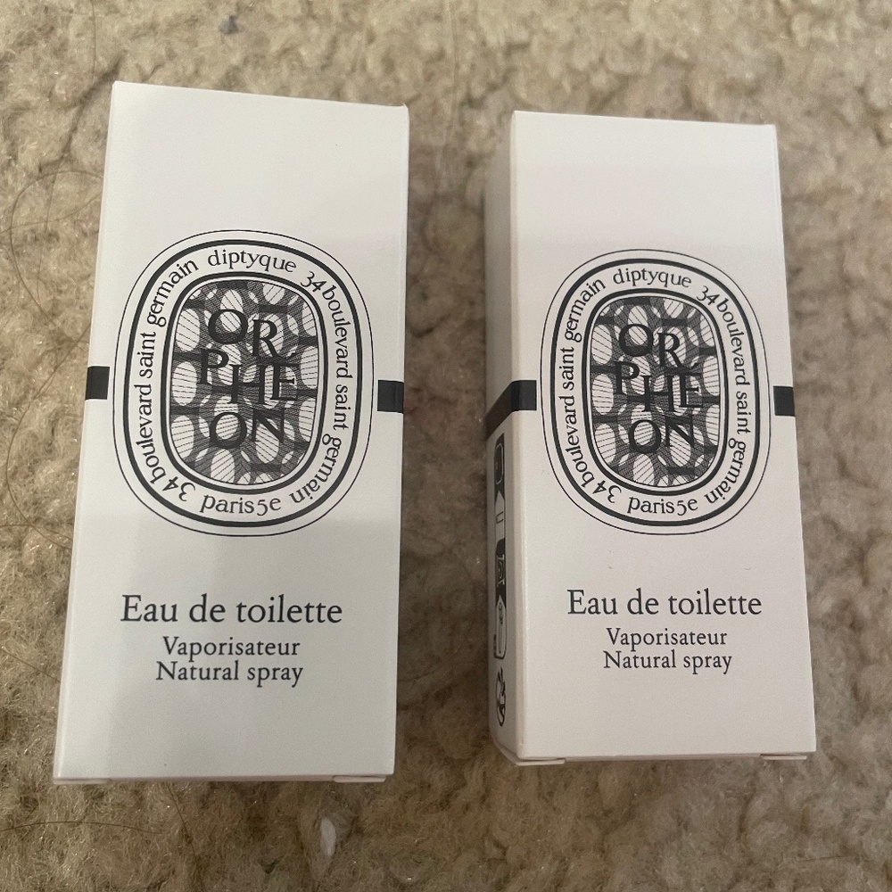 Diptyque Orpheon Eau de Toilette EDT Set Of 2 NEW REALISE